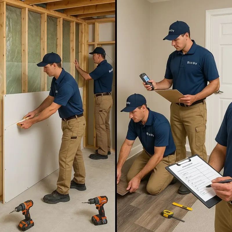 Repairs and Reconstruction process in Fobes Hill, WA